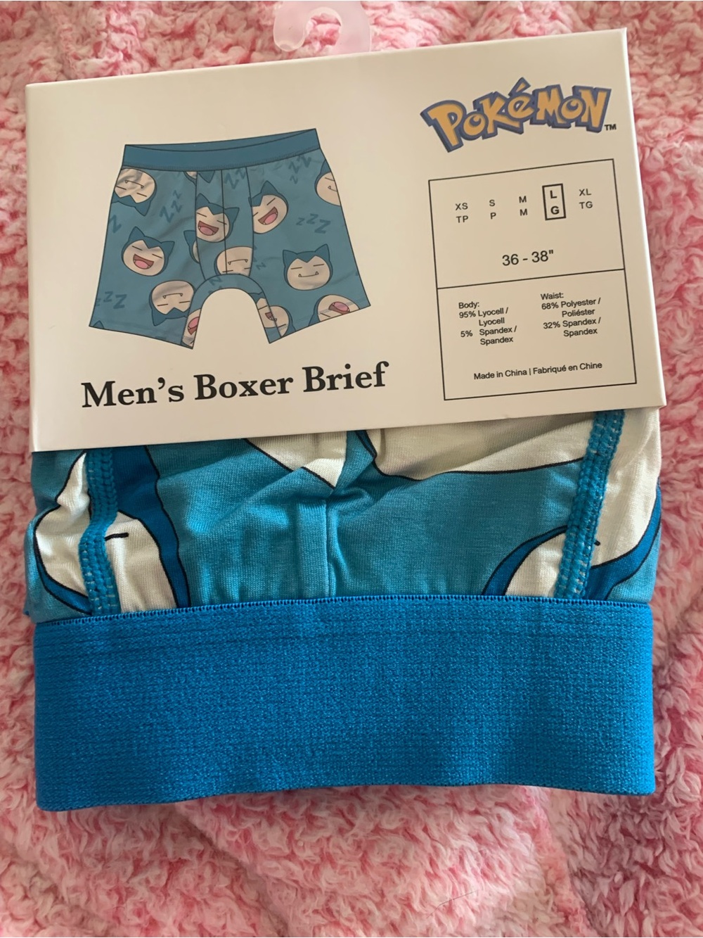 Bioworld Snorlax Pokémon Boxer Briefs